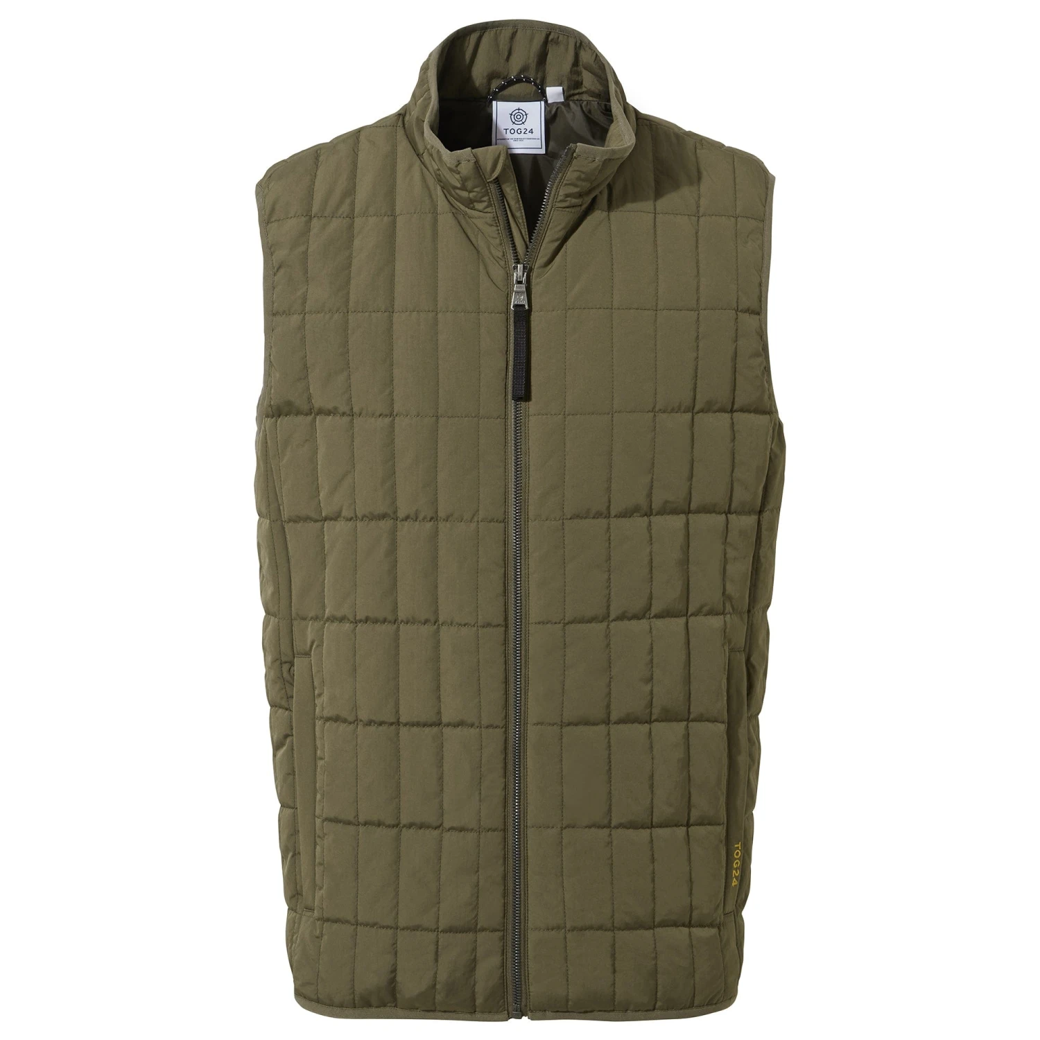 Ashmore Mens Padded Gilet - Khaki - Image 6