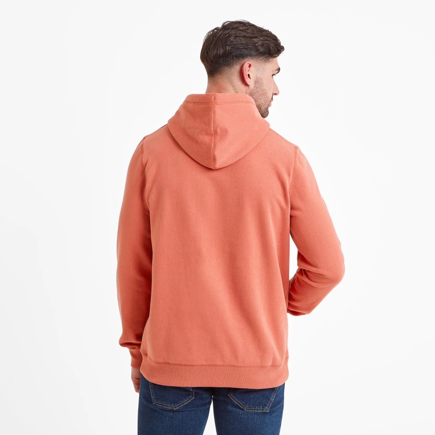 Barron Mens Hoodie - Washed Red - Image 3
