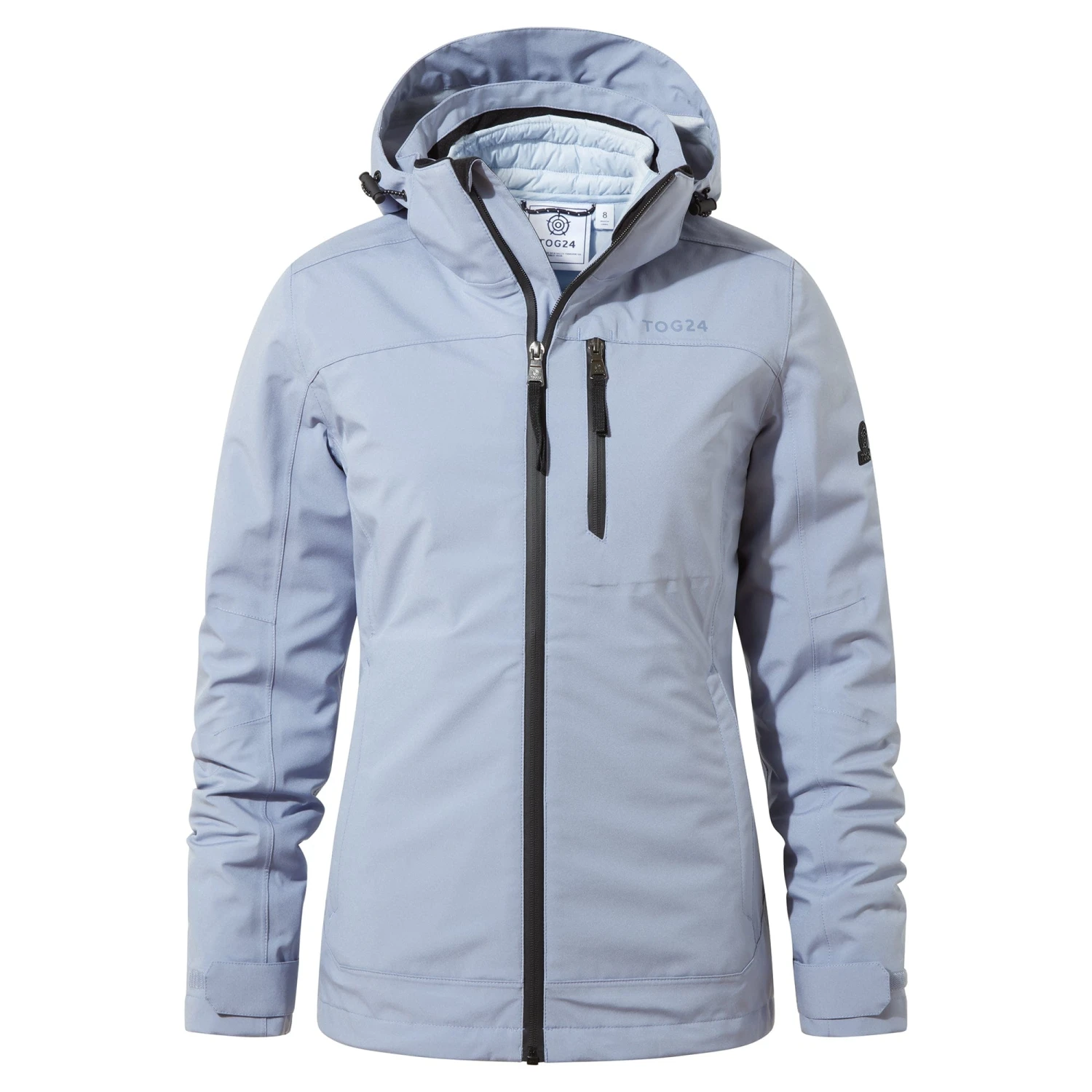 Beverley Womens 3-in-1 Waterproof Jacket - Dusty Blue - Image 9