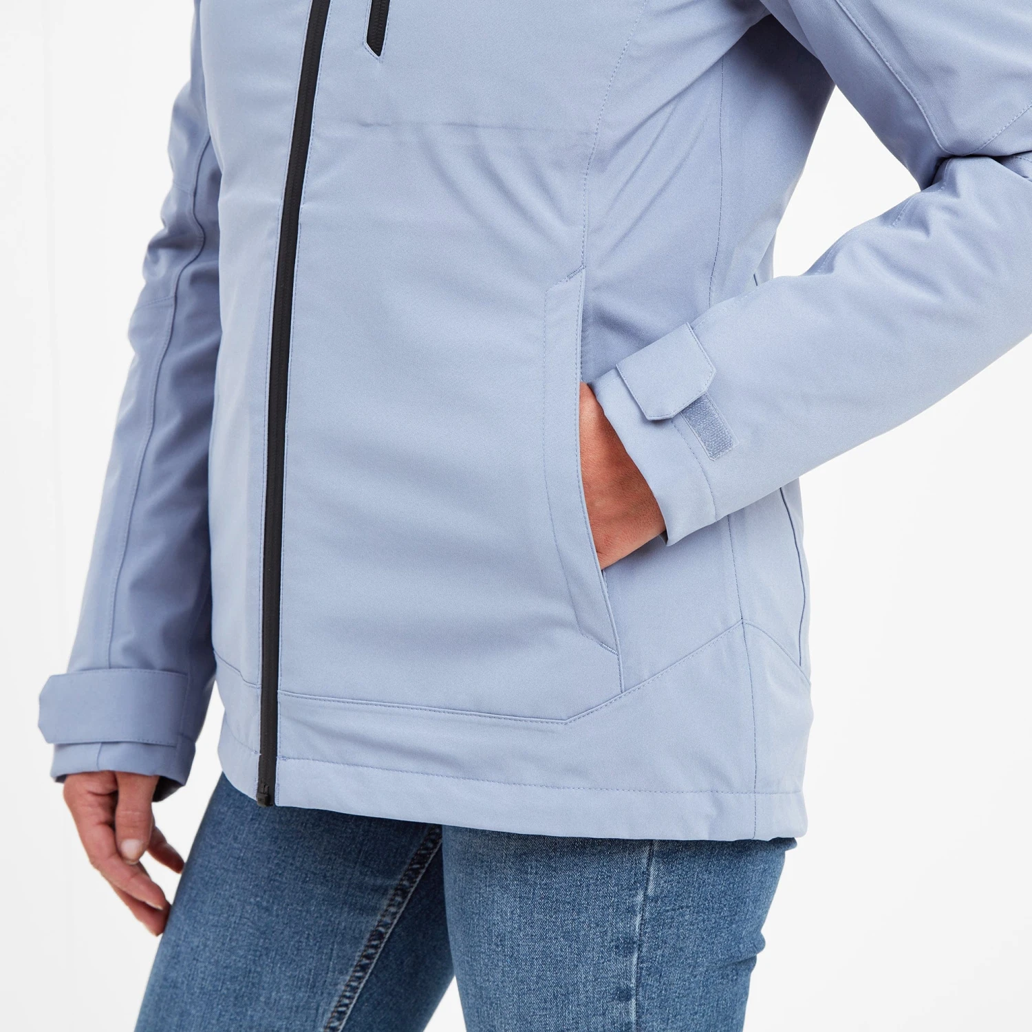 Beverley Womens 3-in-1 Waterproof Jacket - Dusty Blue - Image 6