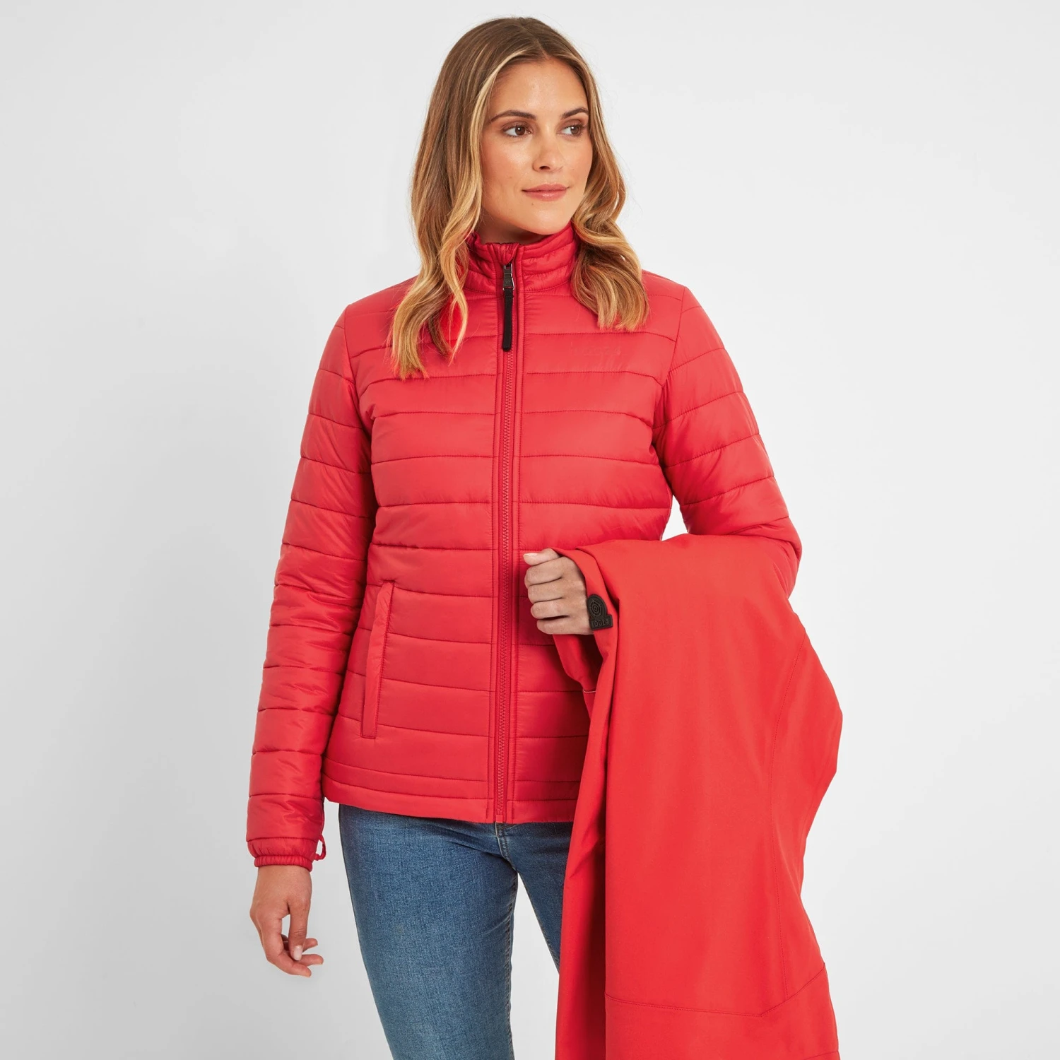 Beverley Womens 3-in-1 Waterproof Jacket - Dark Coral - Image 3