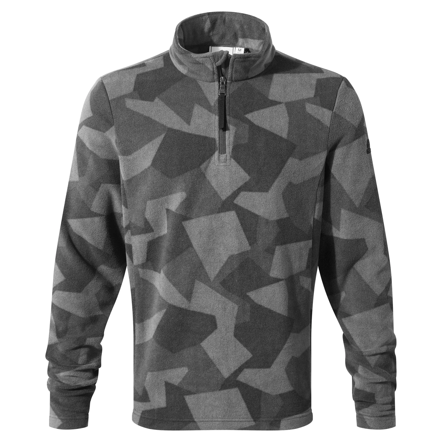 Bleakholt Mens Quarter Zip Fleece - Steel Grey Geo Camo - Image 7