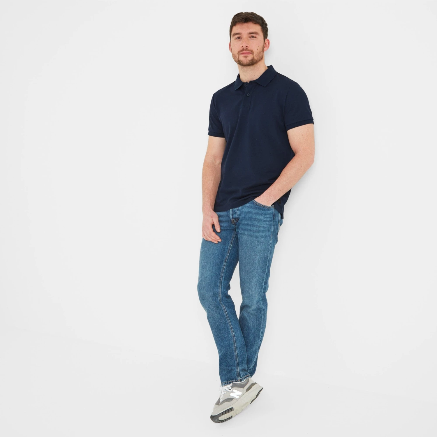 Bower Mens Polo Shirt - Navy - Image 7