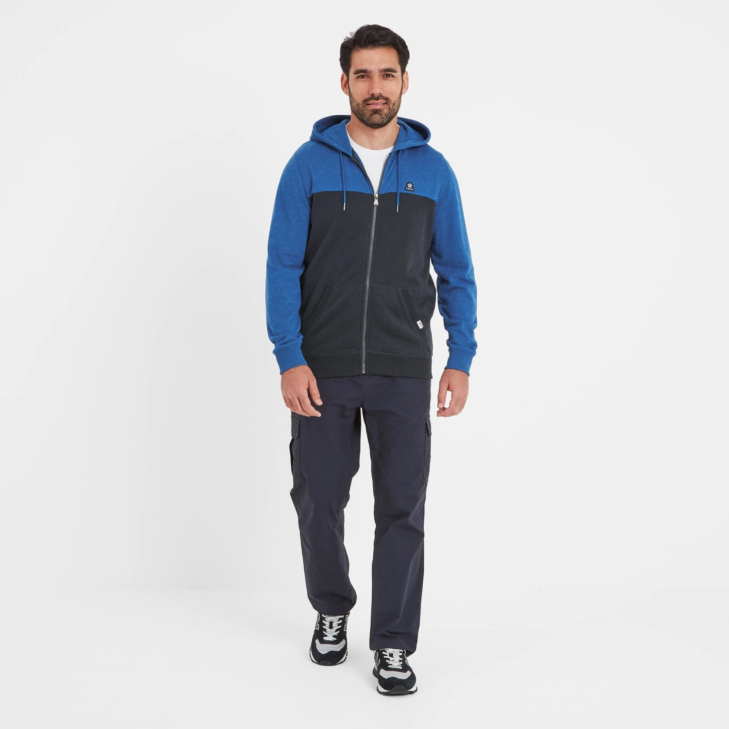 Boyce Mens Hoody - Dark Indigo/Sapphire Blue Marl - Image 4