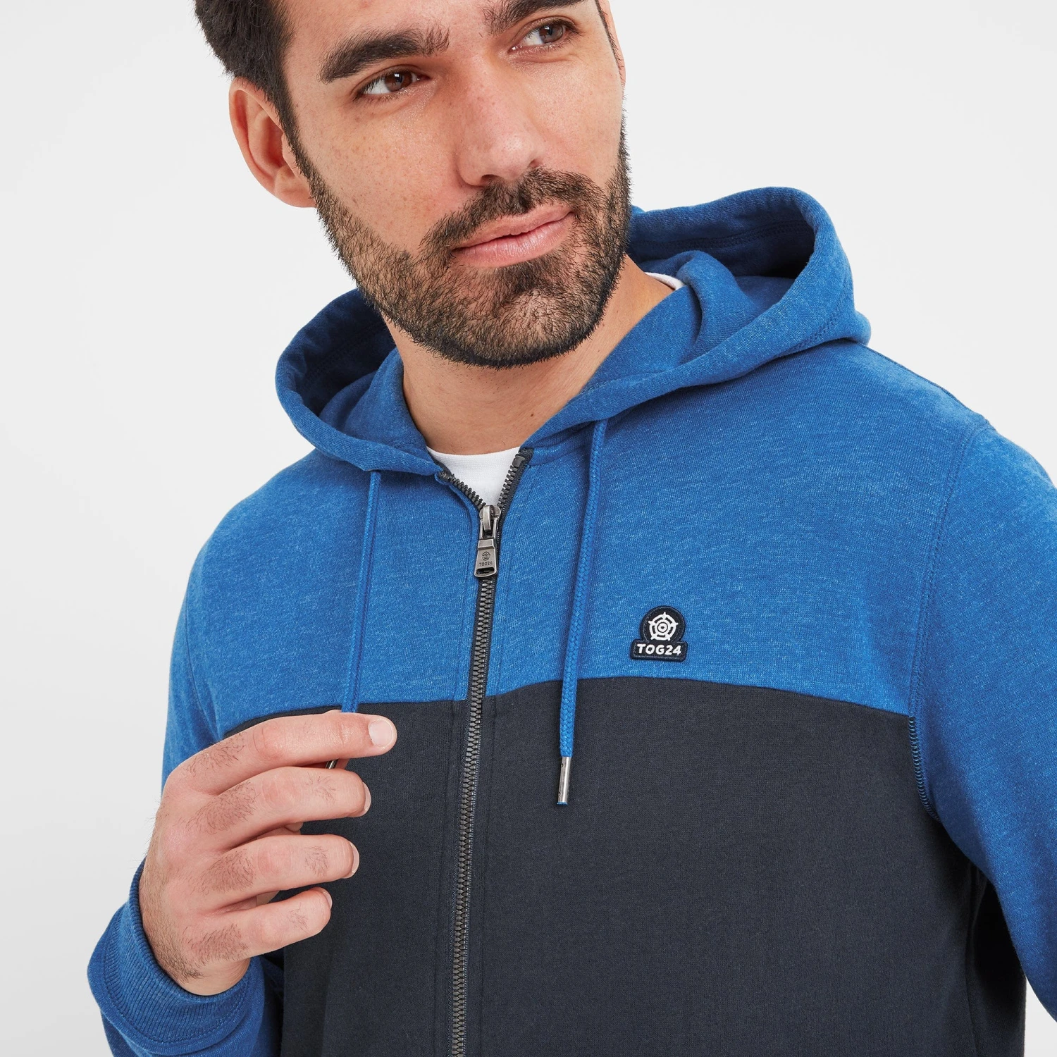 Boyce Mens Hoody - Dark Indigo/Sapphire Blue Marl - Image 5