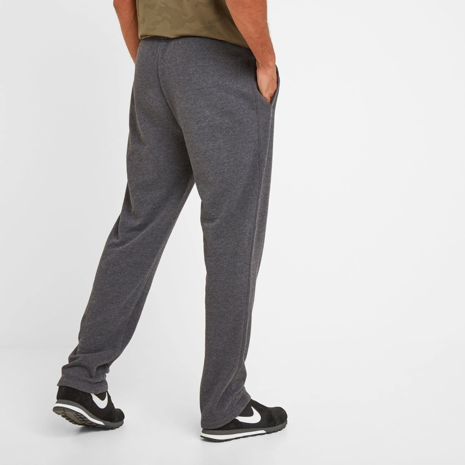 Bradley Mens Sweat Pants - Dark Grey Marl - Image 3