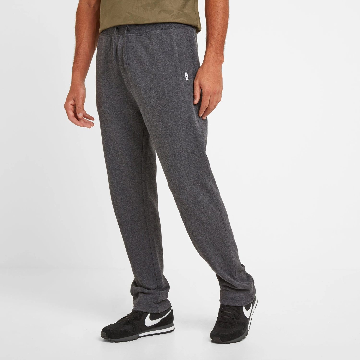 Bradley Mens Sweat Pants - Dark Grey Marl - Image 2