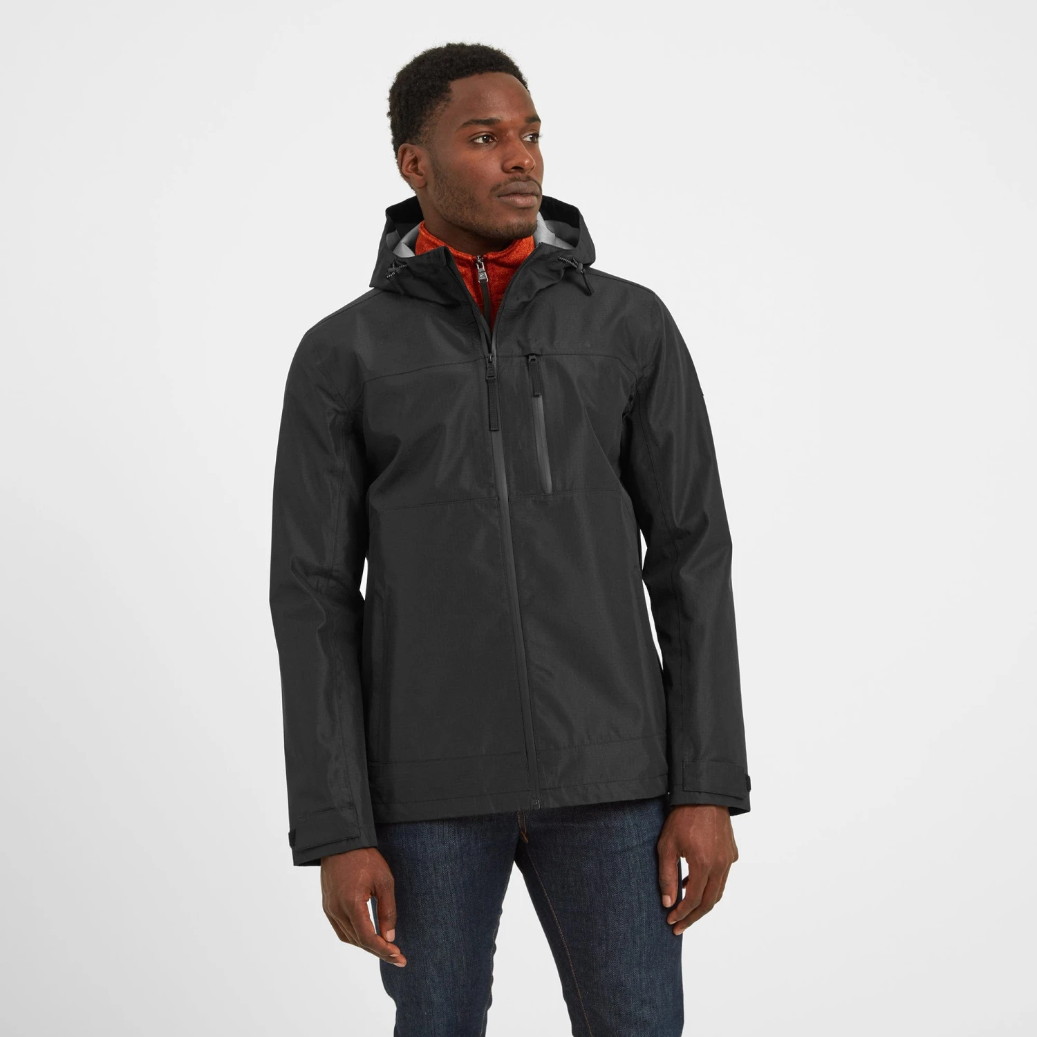 Briercliffe Mens Waterproof Jacket - Washed Black - Image 8