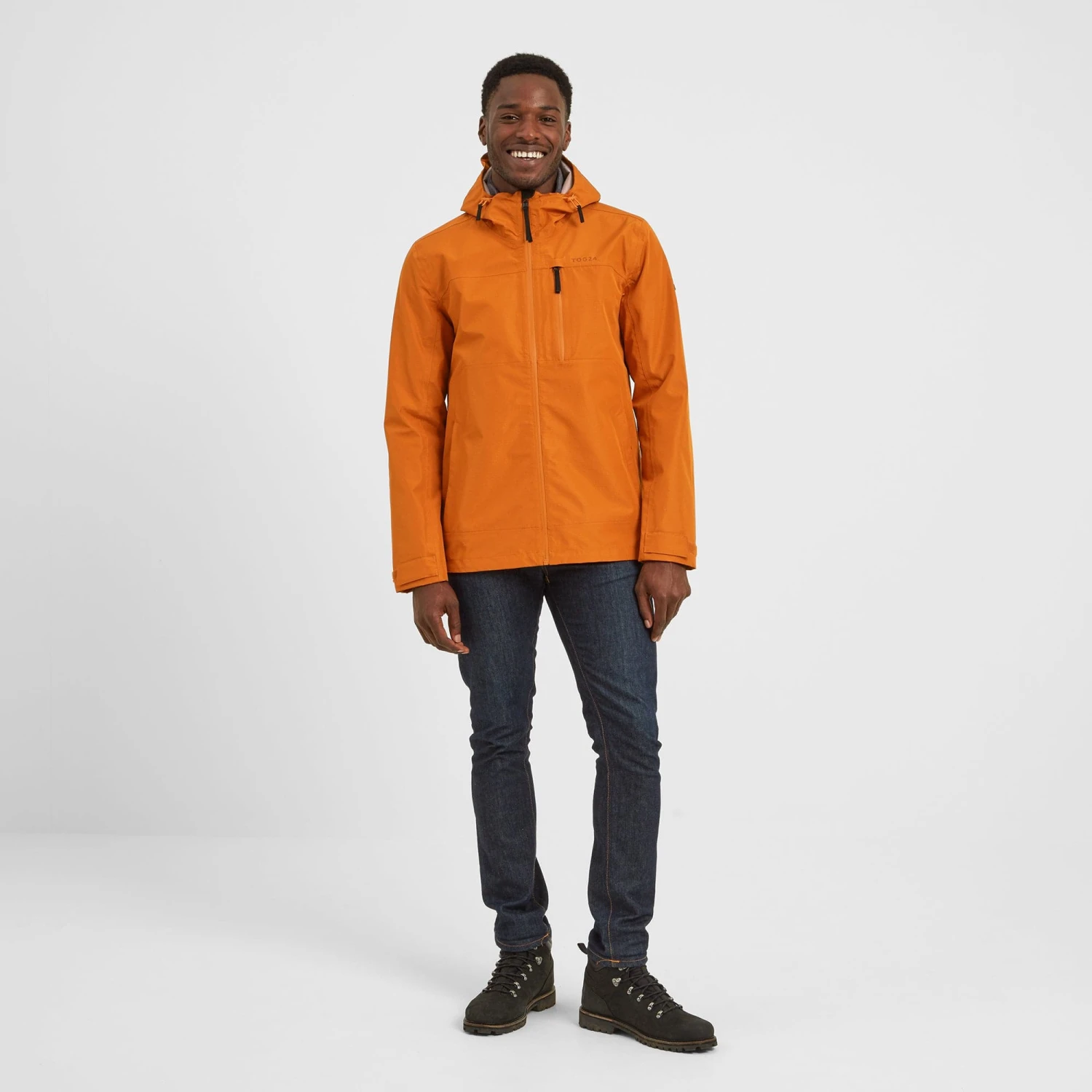 Briercliffe Mens Waterproof Jacket - Dark Orange - Image 4
