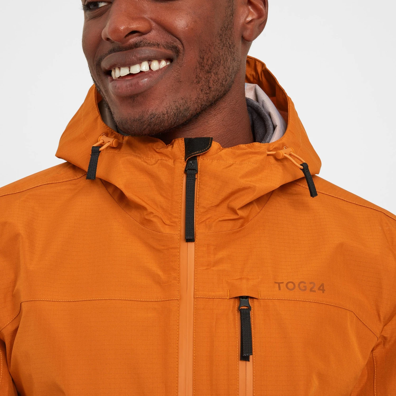 Briercliffe Mens Waterproof Jacket - Dark Orange - Image 6