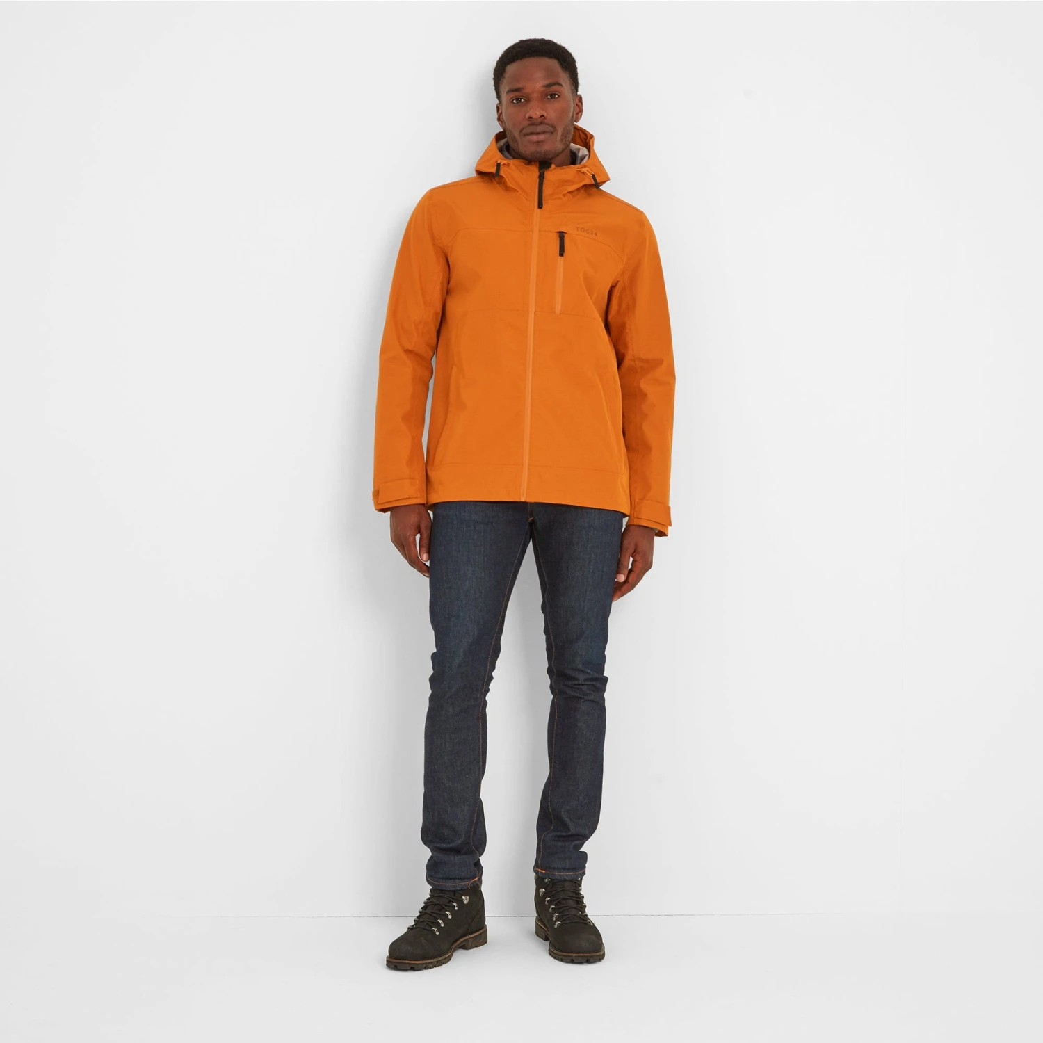 Briercliffe Mens Waterproof Jacket - Dark Orange - Image 9