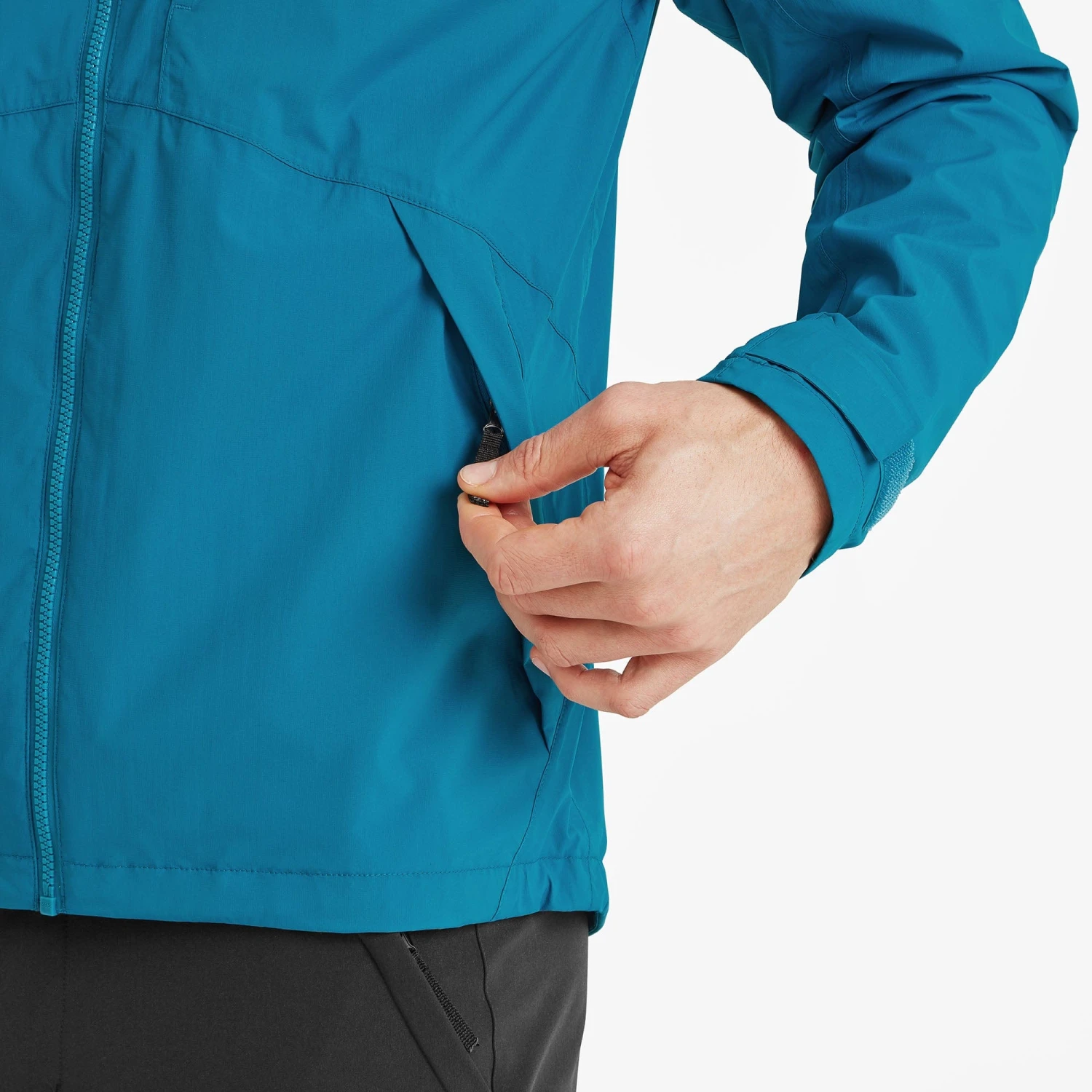 Brigsteer Mens Waterproof Jacket - Peacock Blue - Image 5