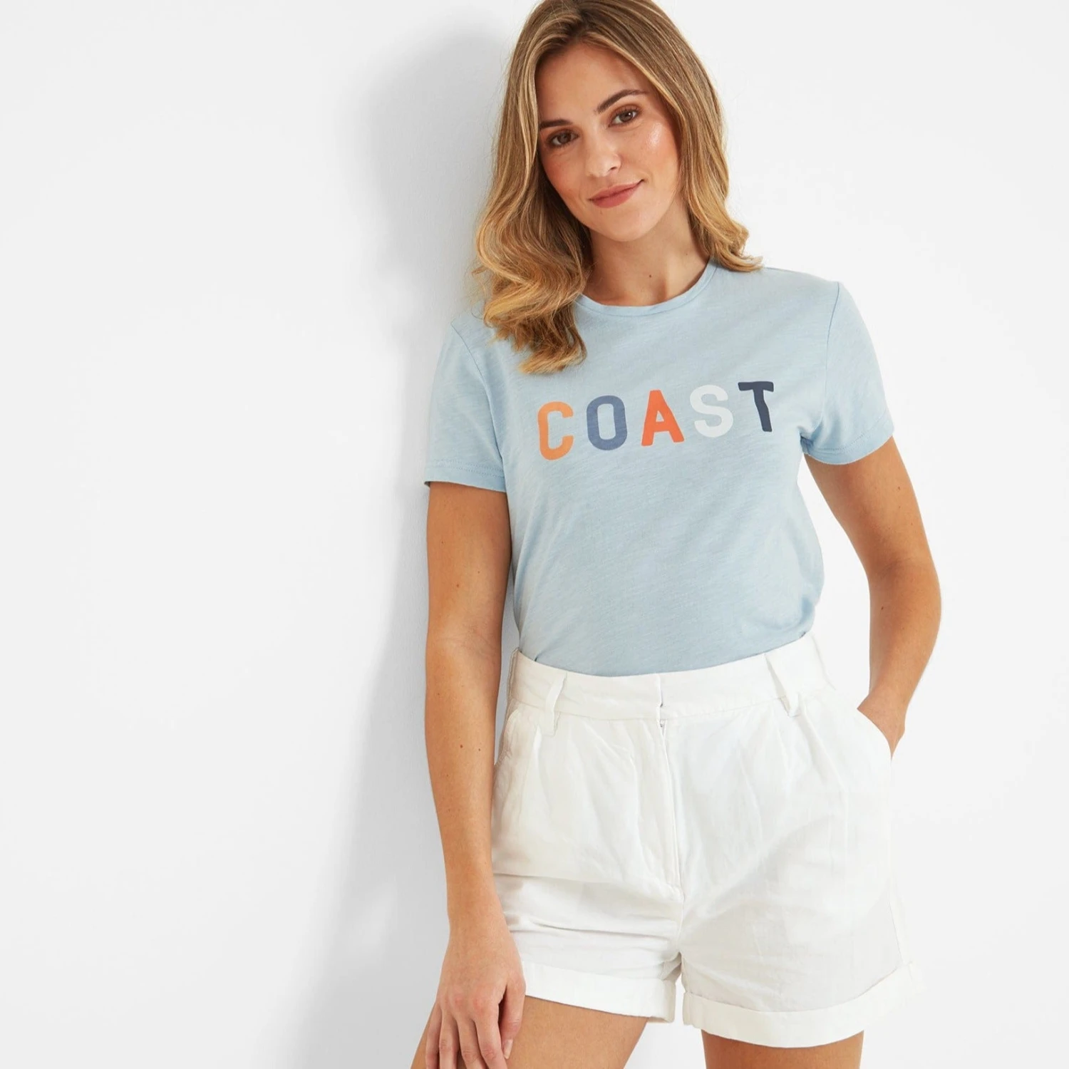 Cara Womens T-Shirt - Ice Blue - Image 2