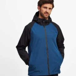 Coatham Mens Jacket - Night Blue/Black