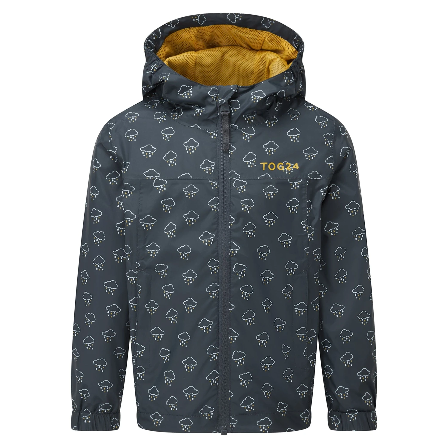Copley Kids Waterproof Jacket - Dark Indigo Cloud Print - Image 2