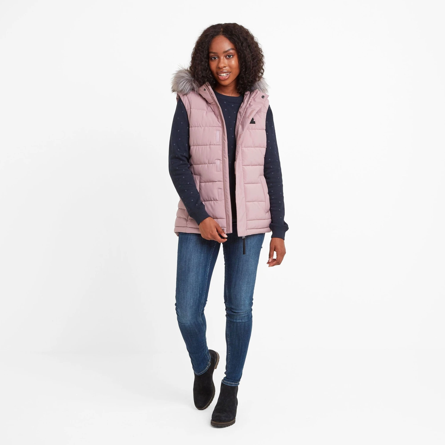 Cowling Womens Insulated Gilet - Faded Pink - Image 4