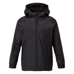 Craven Kids Waterproof Packaway Jacket - Black
