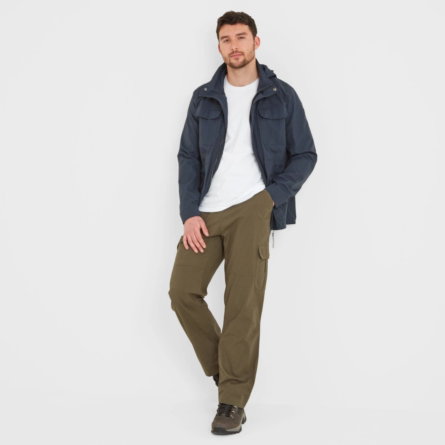 Dibden Mens Cargo Trousers Regular - Khaki