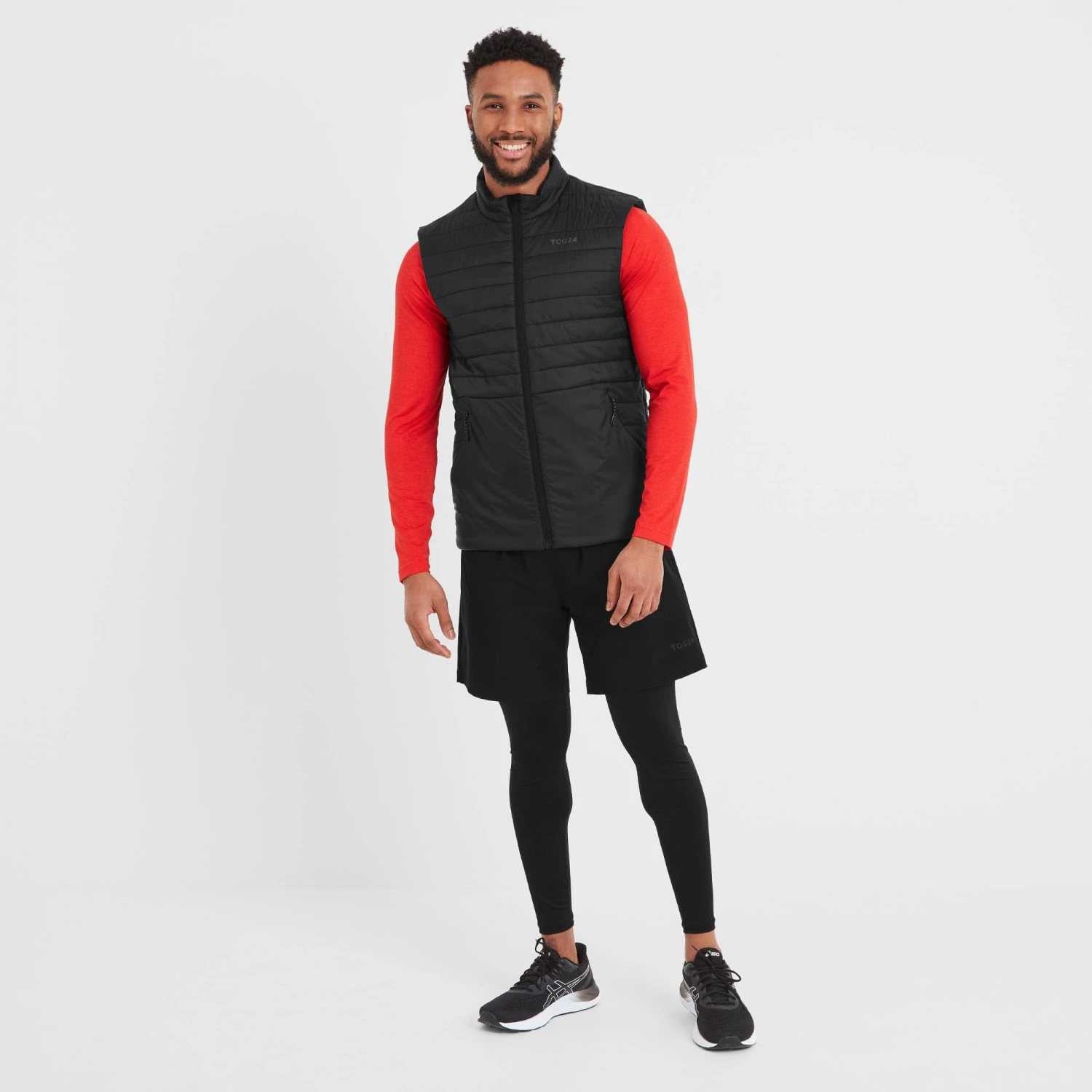 Dorrington Mens Running Gilet - Black - Image 5