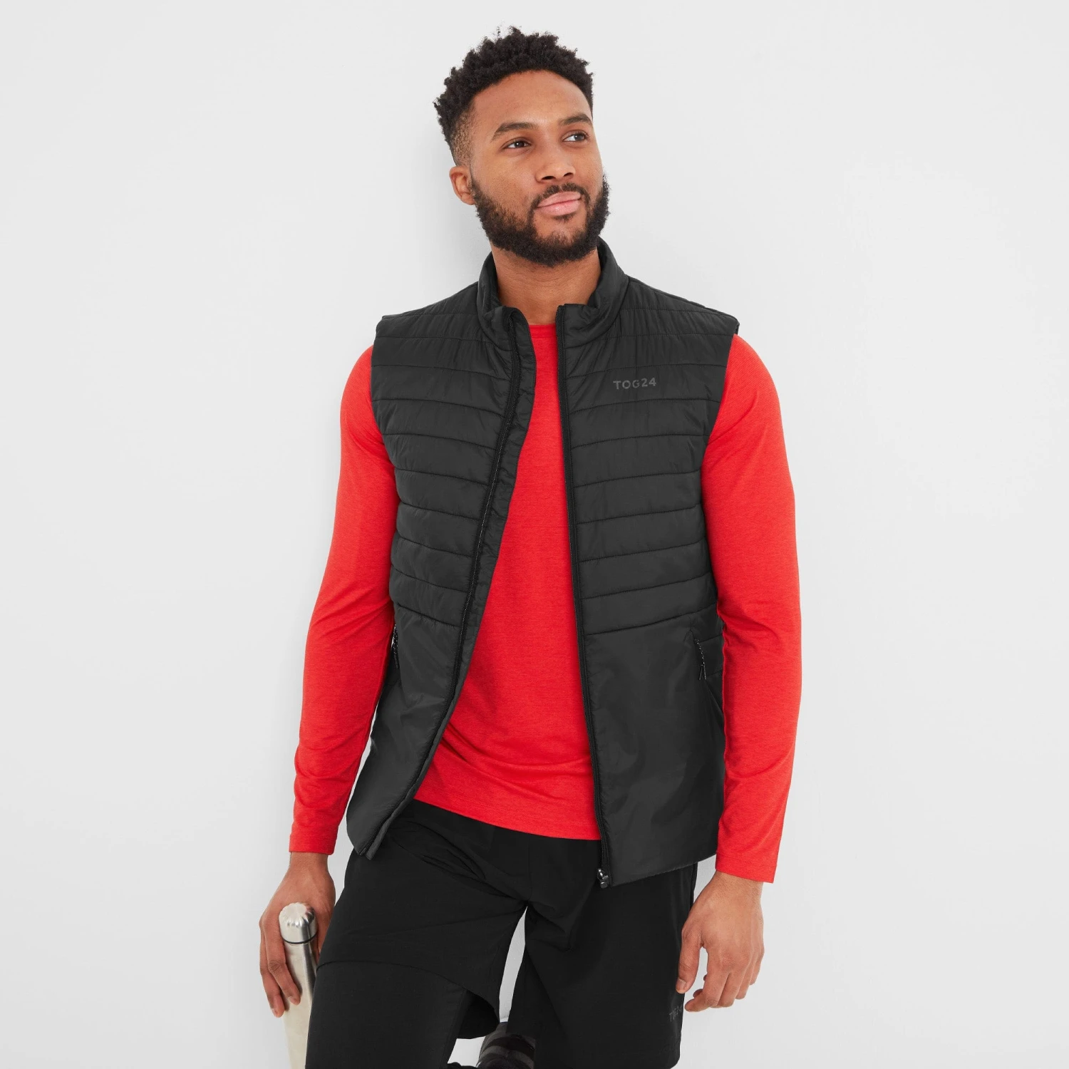 Dorrington Mens Running Gilet - Black - Image 8