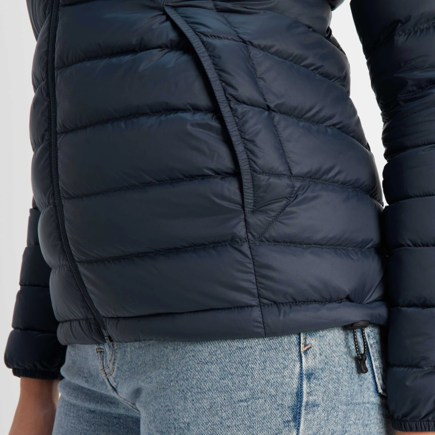 Drax Womens Hooded Down Jacket - Navy - Image 5