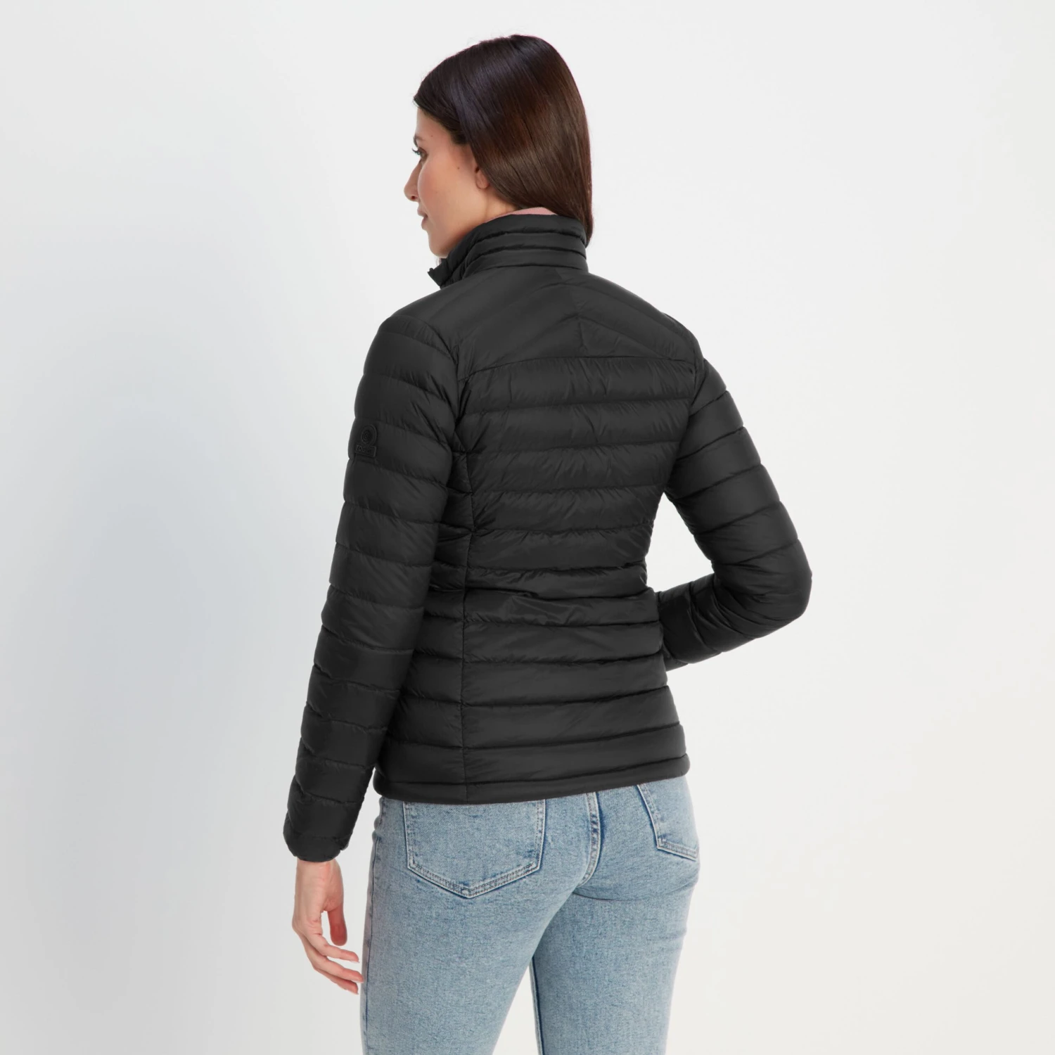 Drax Womens Funnel Down Jacket - Black - Image 5