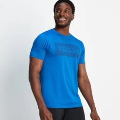 Drebley Mens Tech T-Shirt - Sapphire Blue