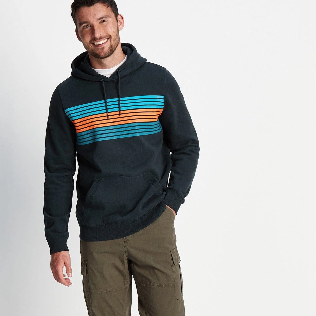 Duxford Mens Hoody - Dark Indigo - Image 3