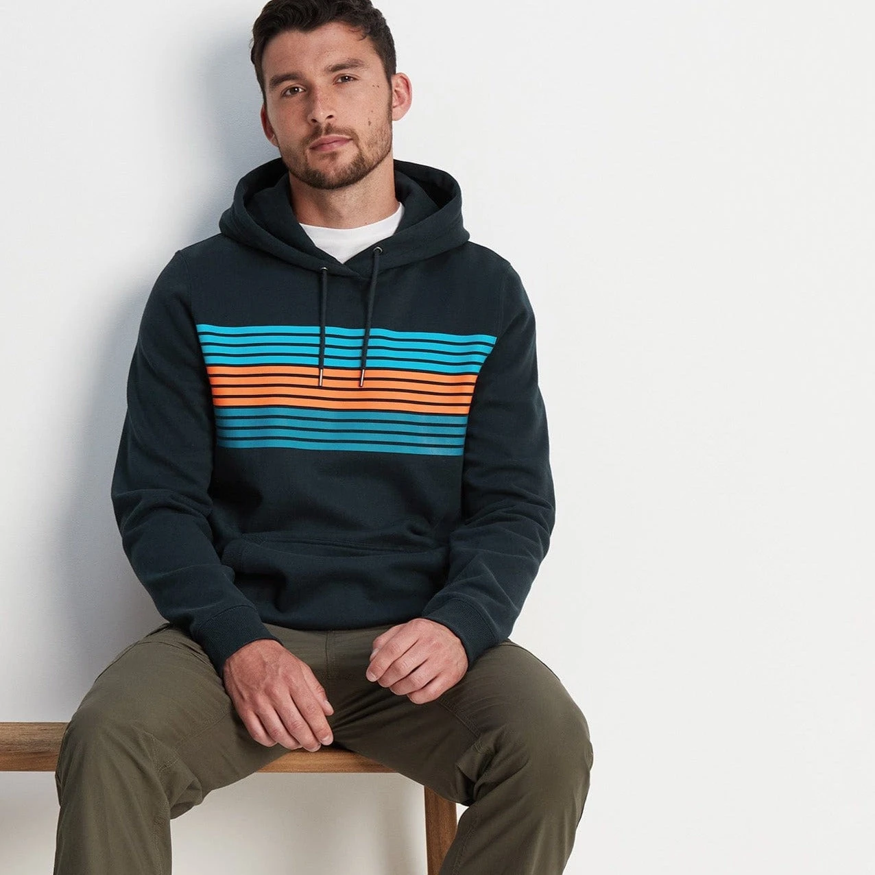 Duxford Mens Hoody - Dark Indigo - Image 7