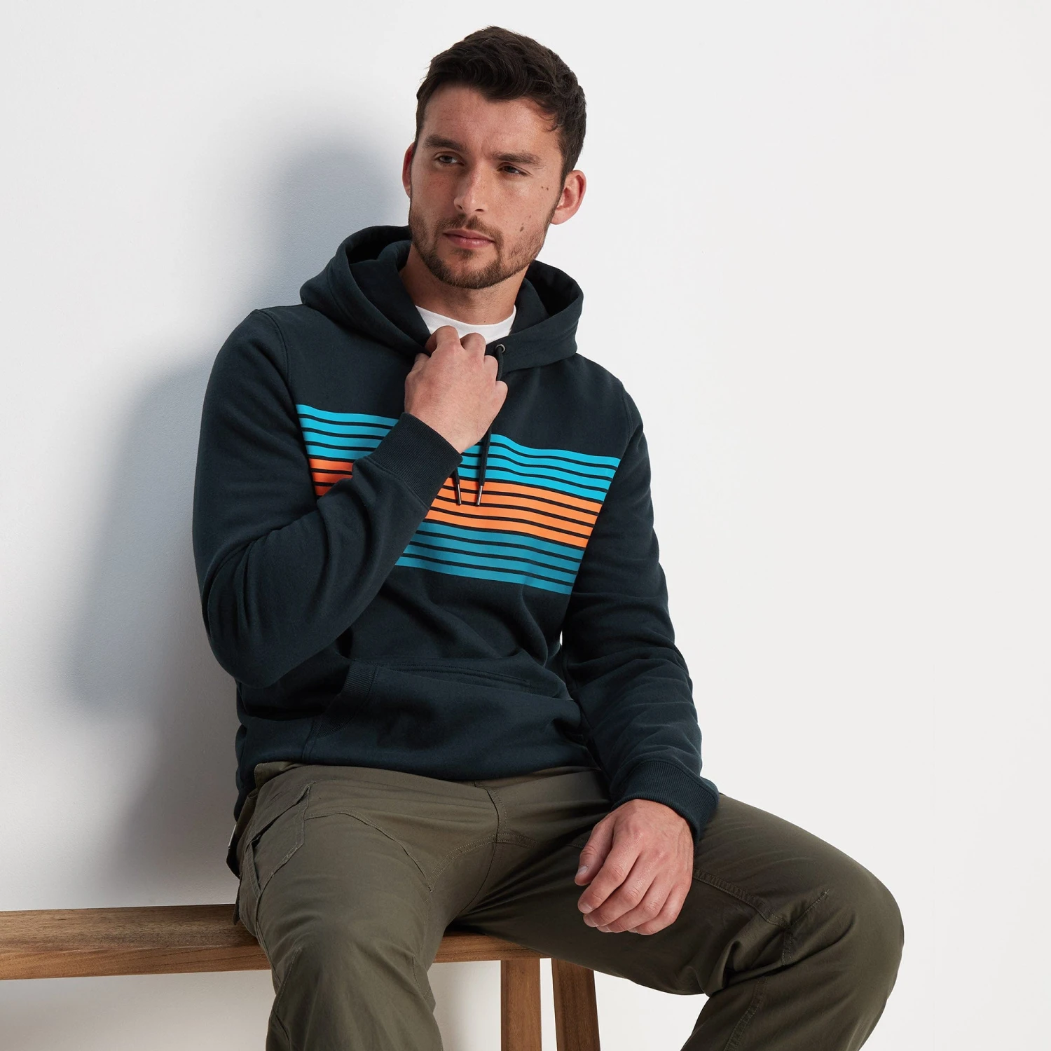 Duxford Mens Hoody - Dark Indigo - Image 4