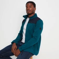 Feizor Mens Shower Resistant Softshell Jacket - Navy/Lagoon