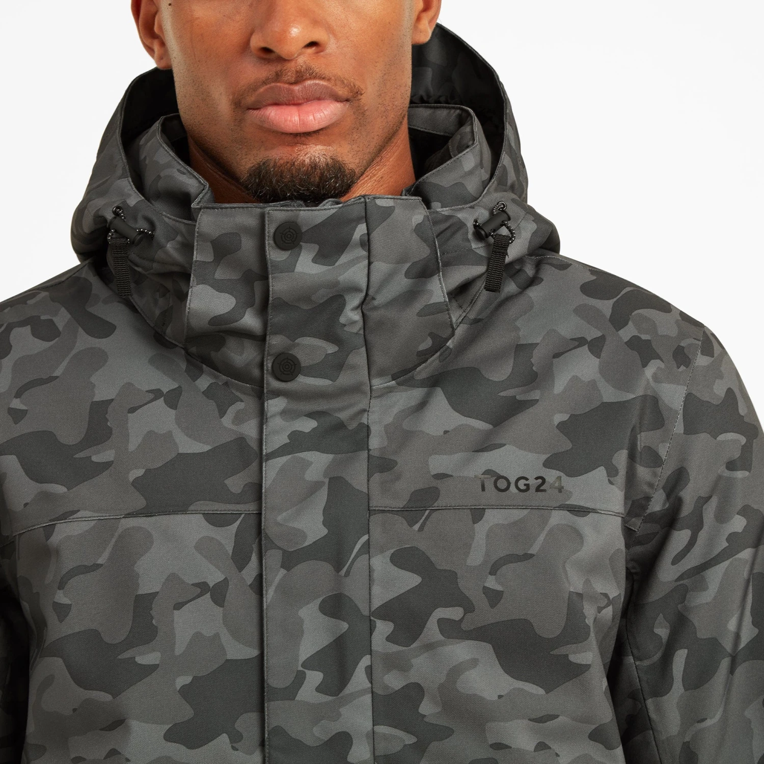Freestyle Mens Ski Jacket - Steel Grey Camo - Image 5
