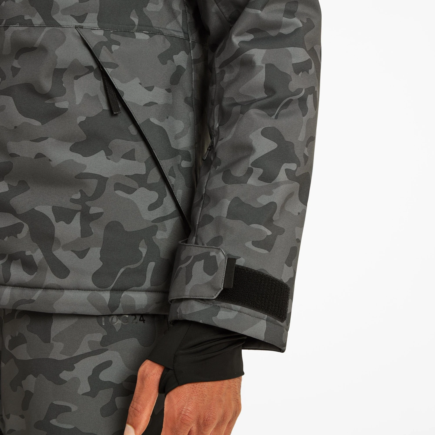 Freestyle Mens Ski Jacket - Steel Grey Camo - Image 6