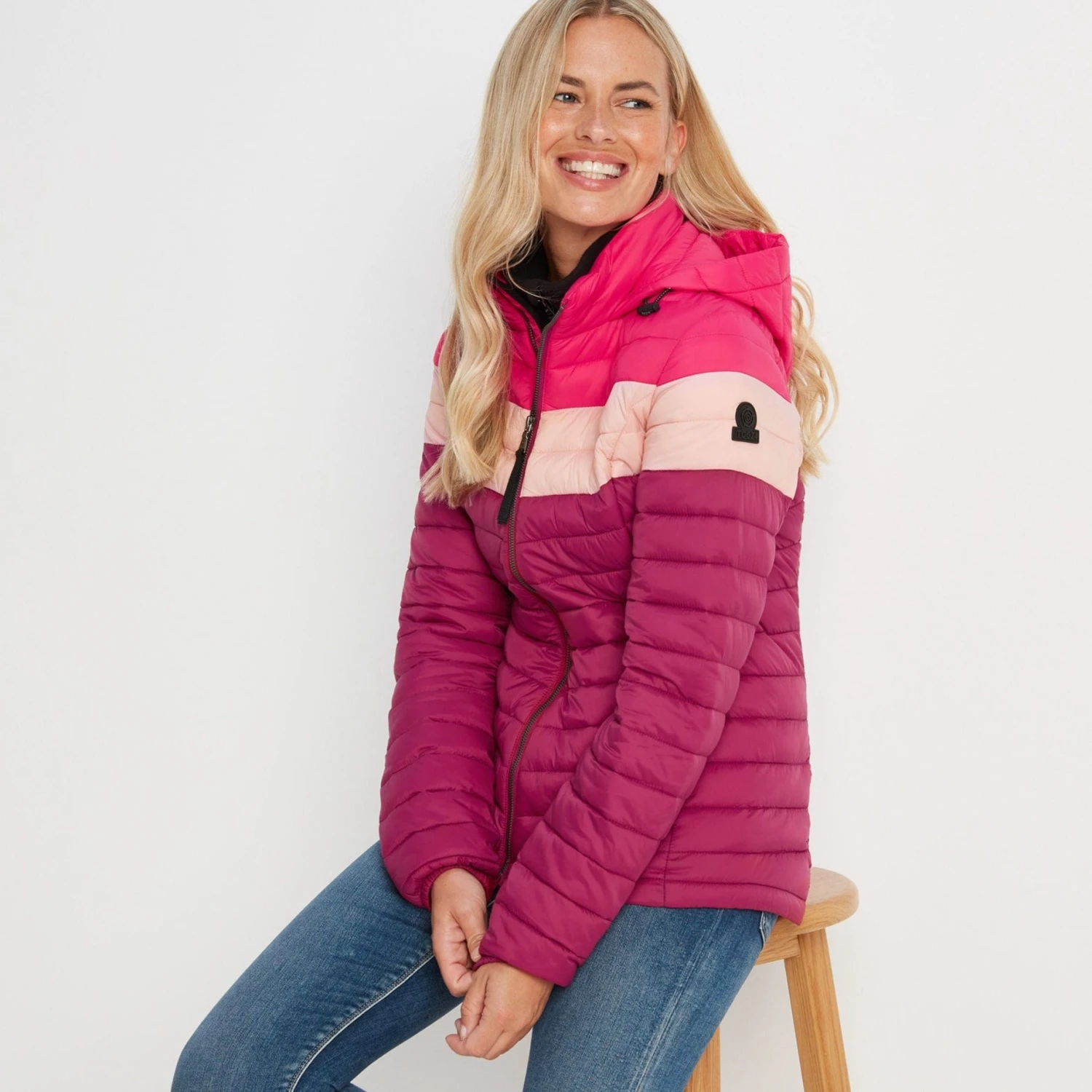 Garriston Womens Lightweight Padded Jacket - Raspberry/Magenta Pink - Image 4