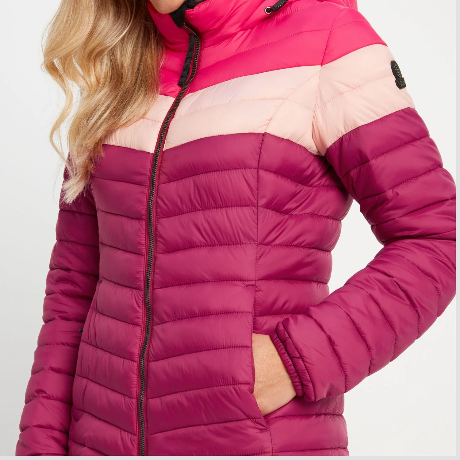 Garriston Womens Lightweight Padded Jacket - Raspberry/Magenta Pink - Image 6