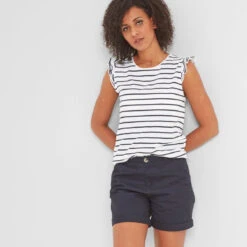 Goulding Womens Chino Shorts - Navy