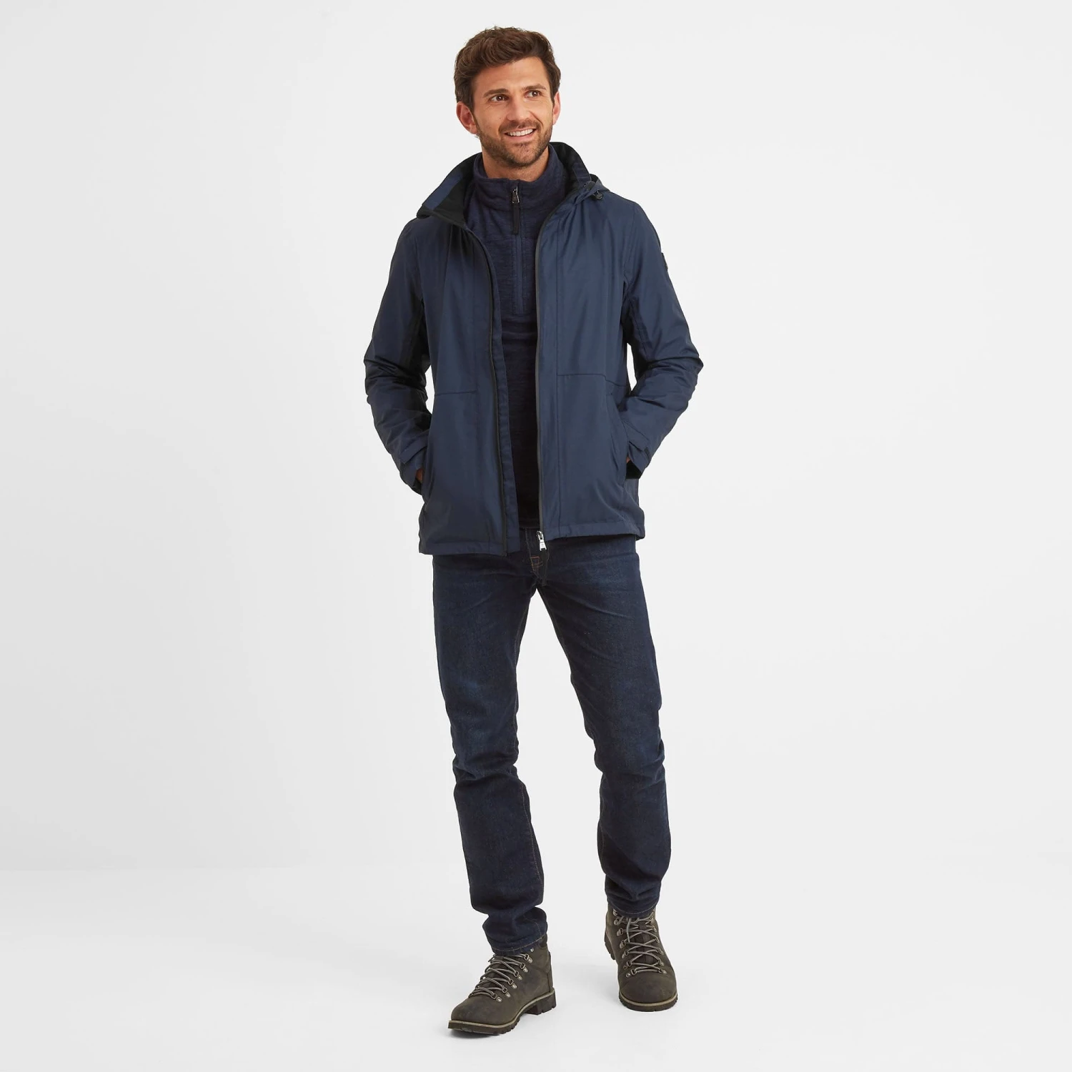 Gribton Mens Waterproof Jacket - Dark Indigo - Image 5