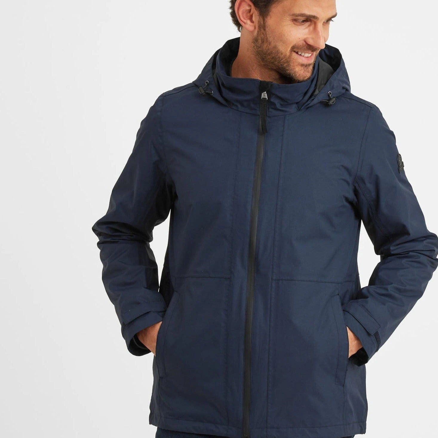 Gribton Mens Waterproof Jacket - Dark Indigo - Image 2
