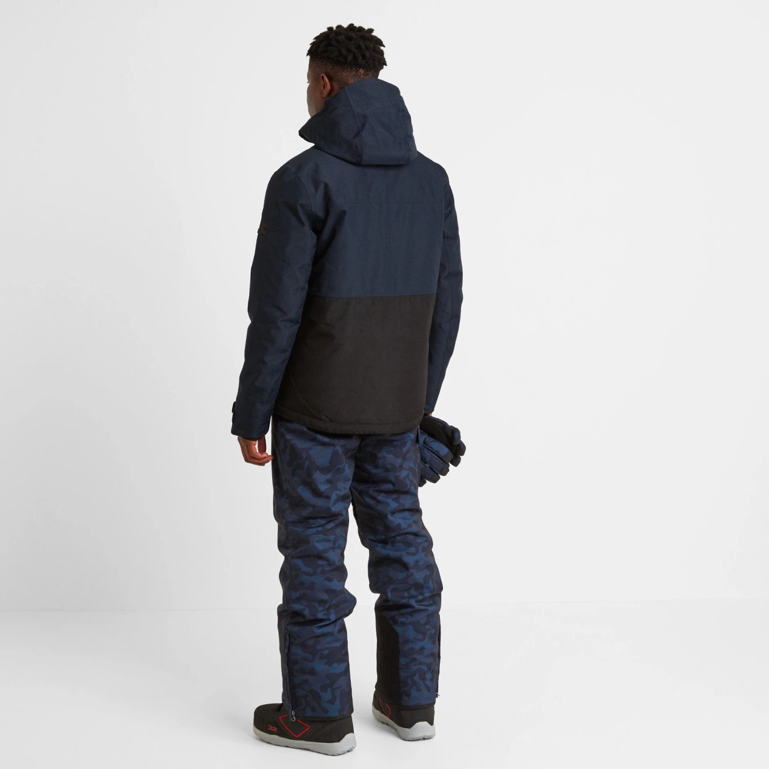 Hail Mens Ski Jacket - Dark Indigo - Image 3