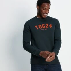 Hawnby Mens Sweat - Dark Indigo