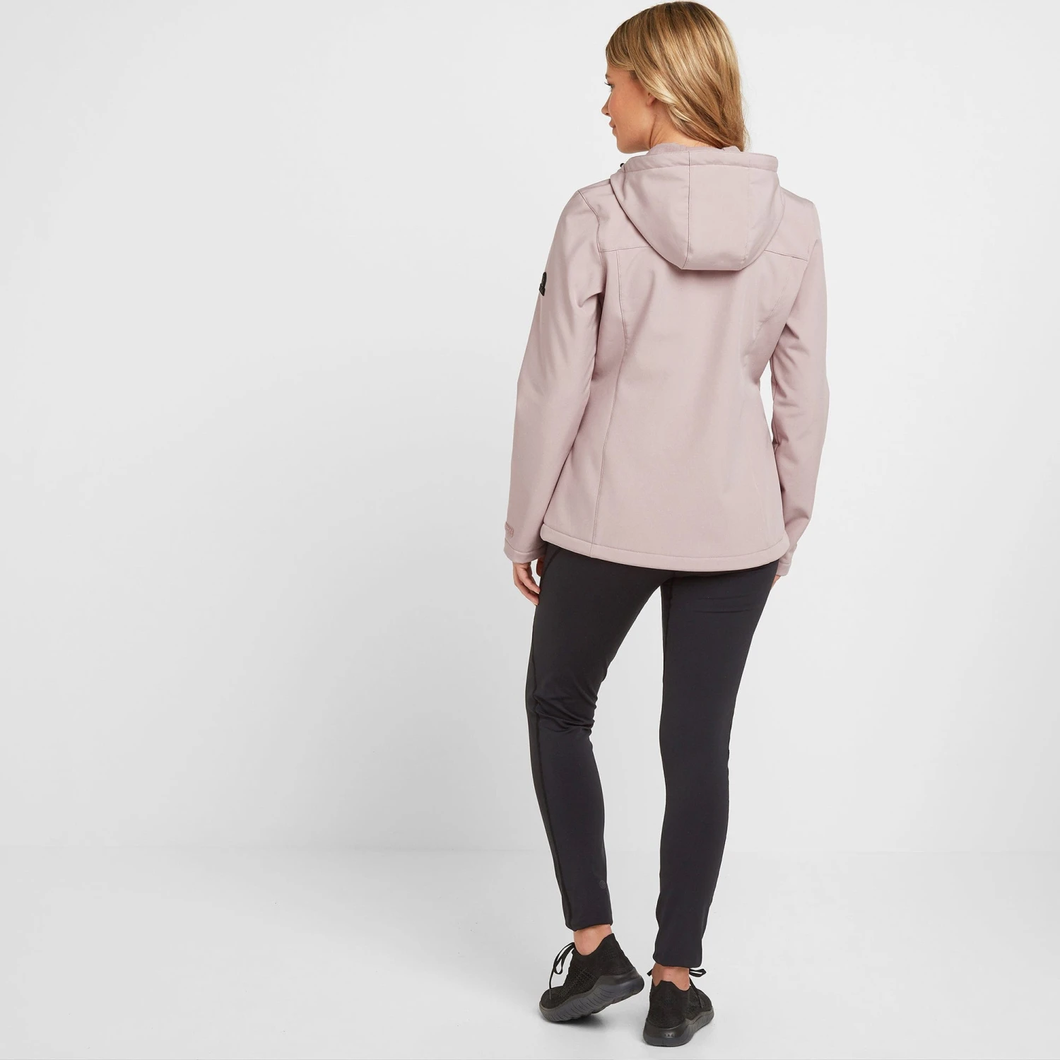 Keld Womens Softshell Hooded Jacket - Dusky Pink - Image 3