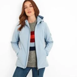 Keld Womens Softshell Hooded Jacket - Ice Blue