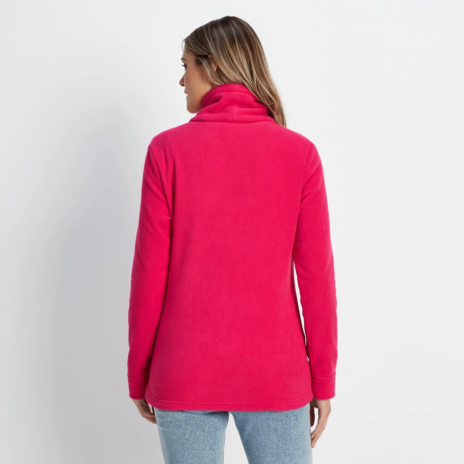 Kirkby Womens Funnel Neck Fleece - Magenta Pink - Image 6