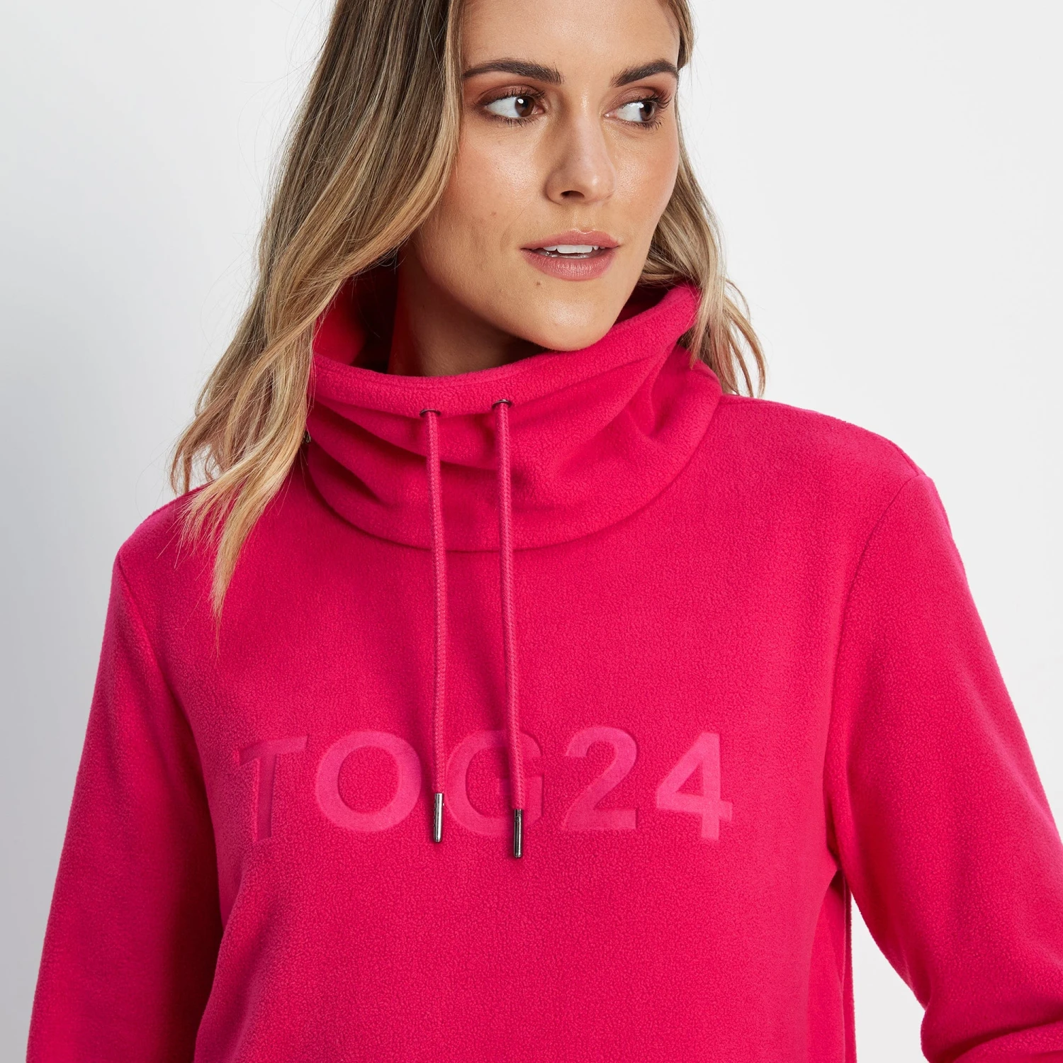 Kirkby Womens Funnel Neck Fleece - Magenta Pink - Image 5