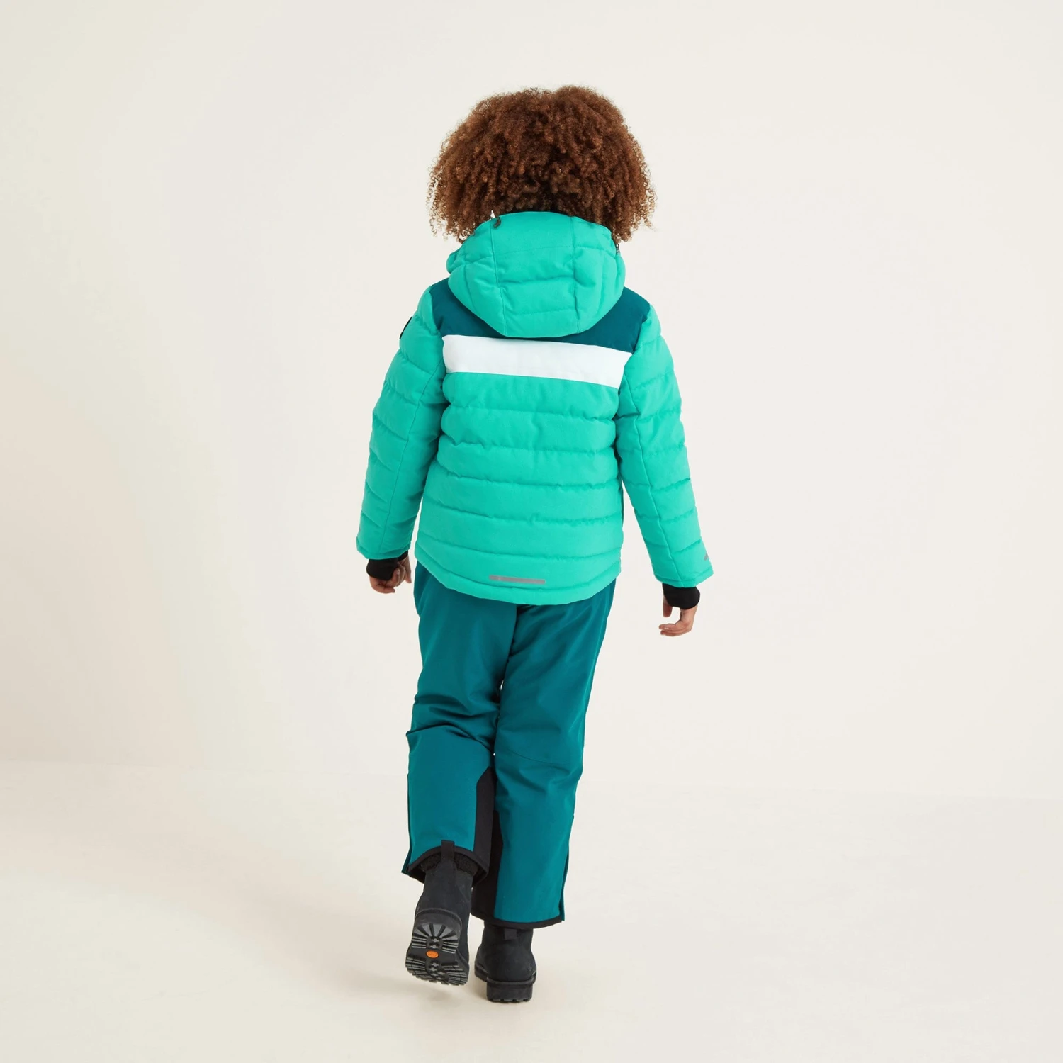 Laithe Kids Ski Jacket - Ceramic Blue/Pacific Blue - Image 3