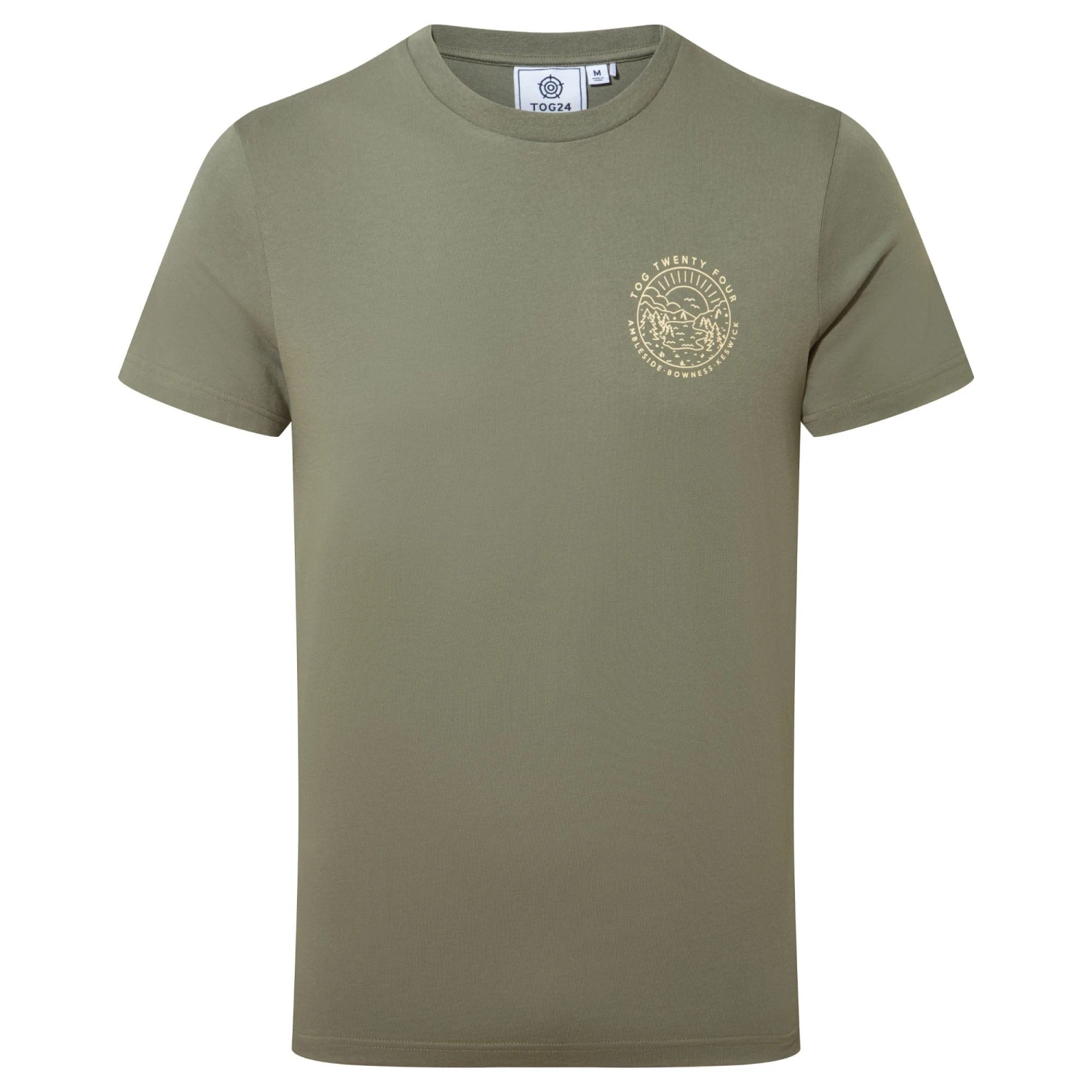 Lakes Mens T-Shirt - Faded Khaki