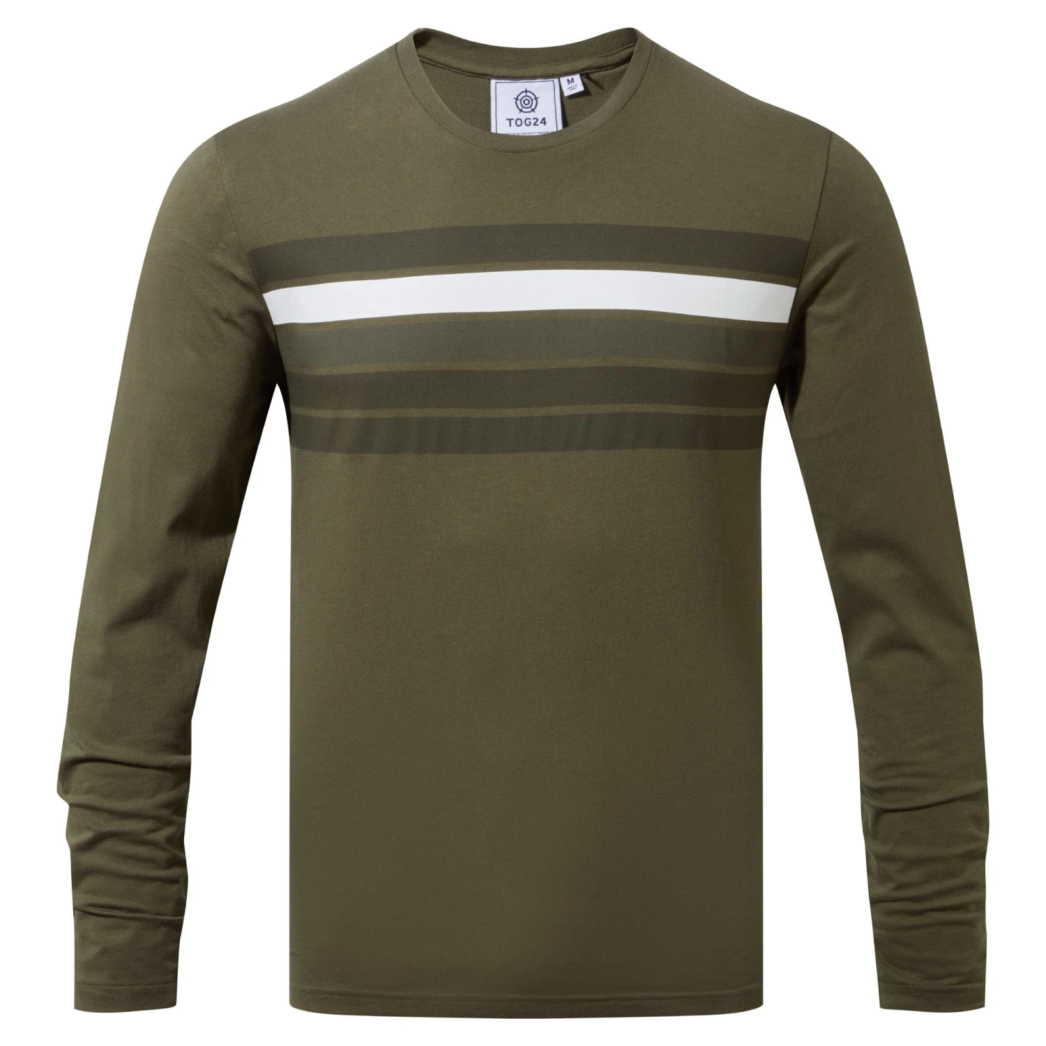 Lewes Mens Long Sleeve T-Shirt - Khaki - Image 8