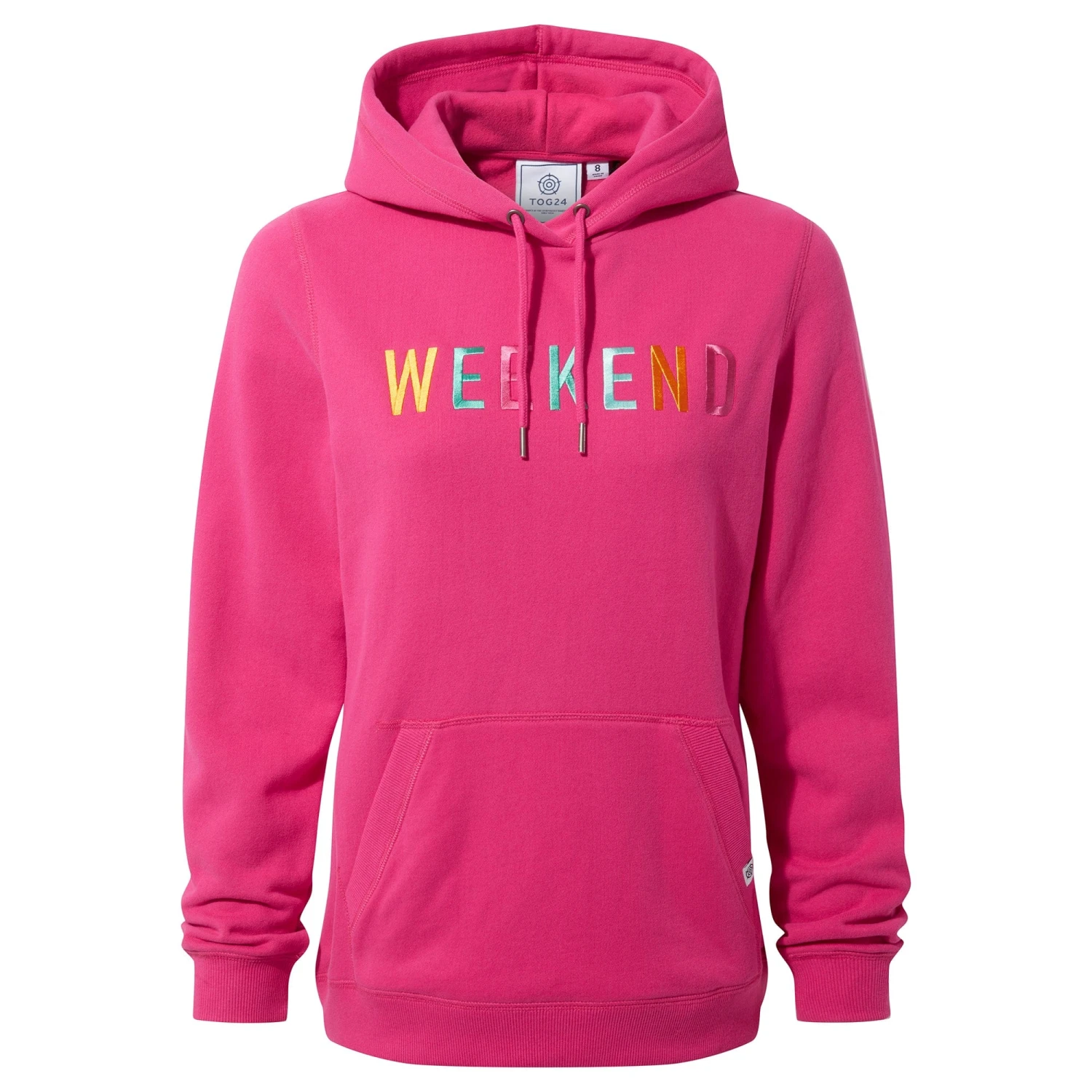 Mariah Womens Hoodie - Hibiscus Pink - Image 5