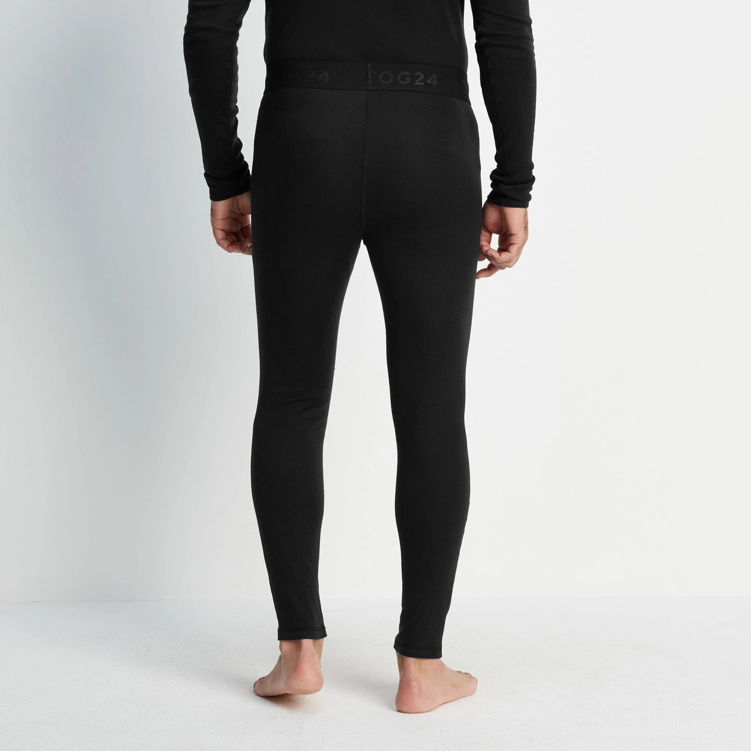Meru Mens Cashmere Touch Base Layer Set - Black - Image 7