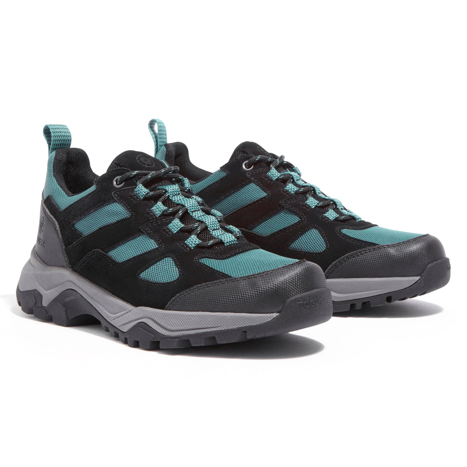 Mesa Womens Low Walking Shoe - Black/Teal - Image 2